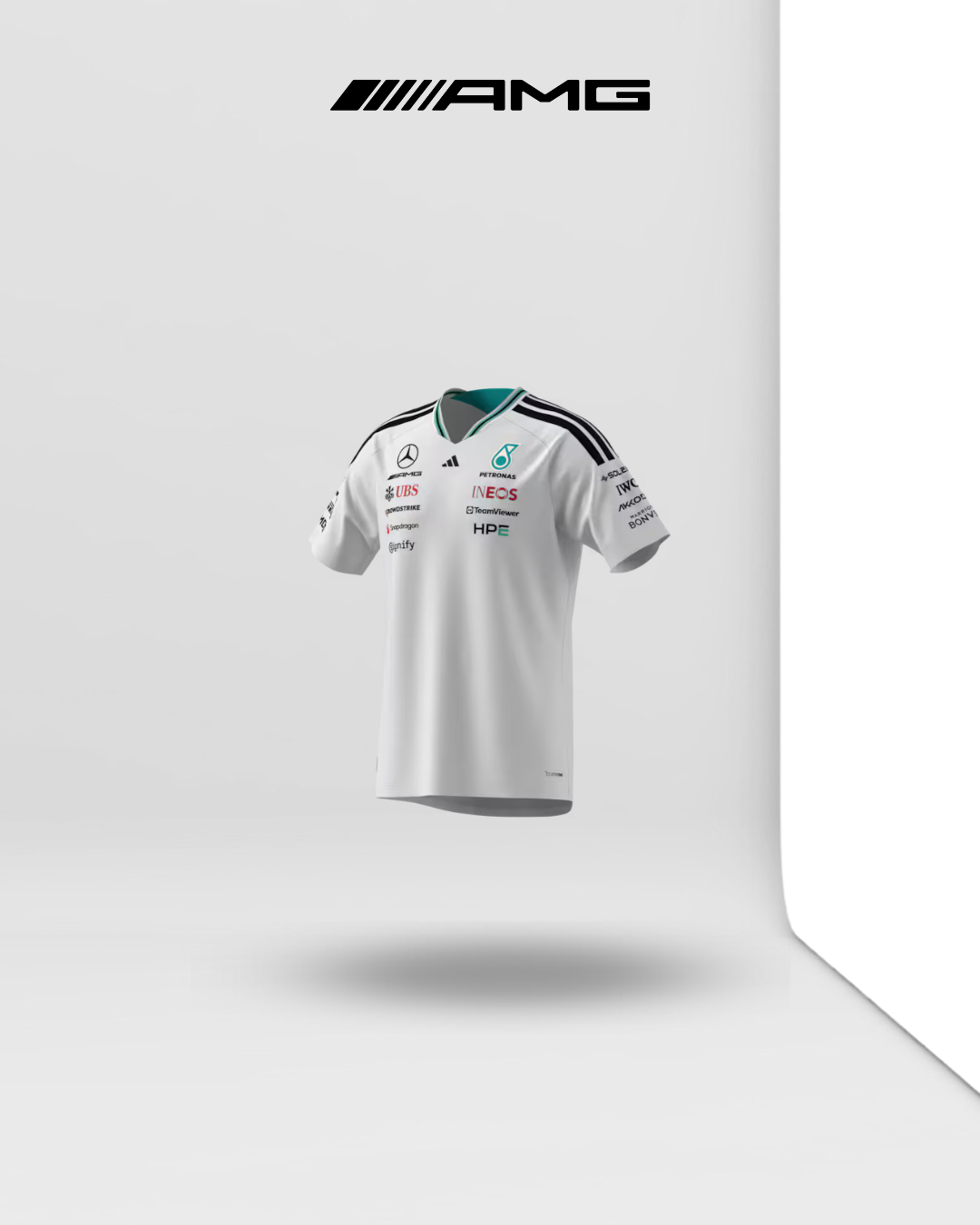 T-shirt homme, Pilote Authentic, Mercedes-AMG F1