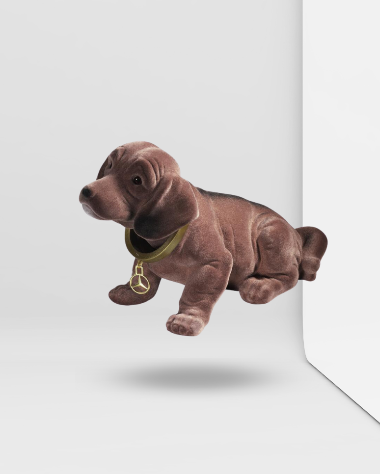 Figurine Chien de plage arrière