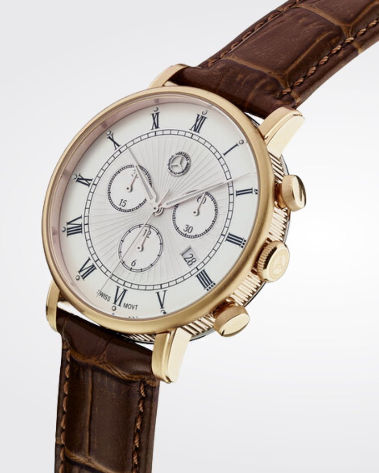 Montre-chrono homme, Retro Classic Gold