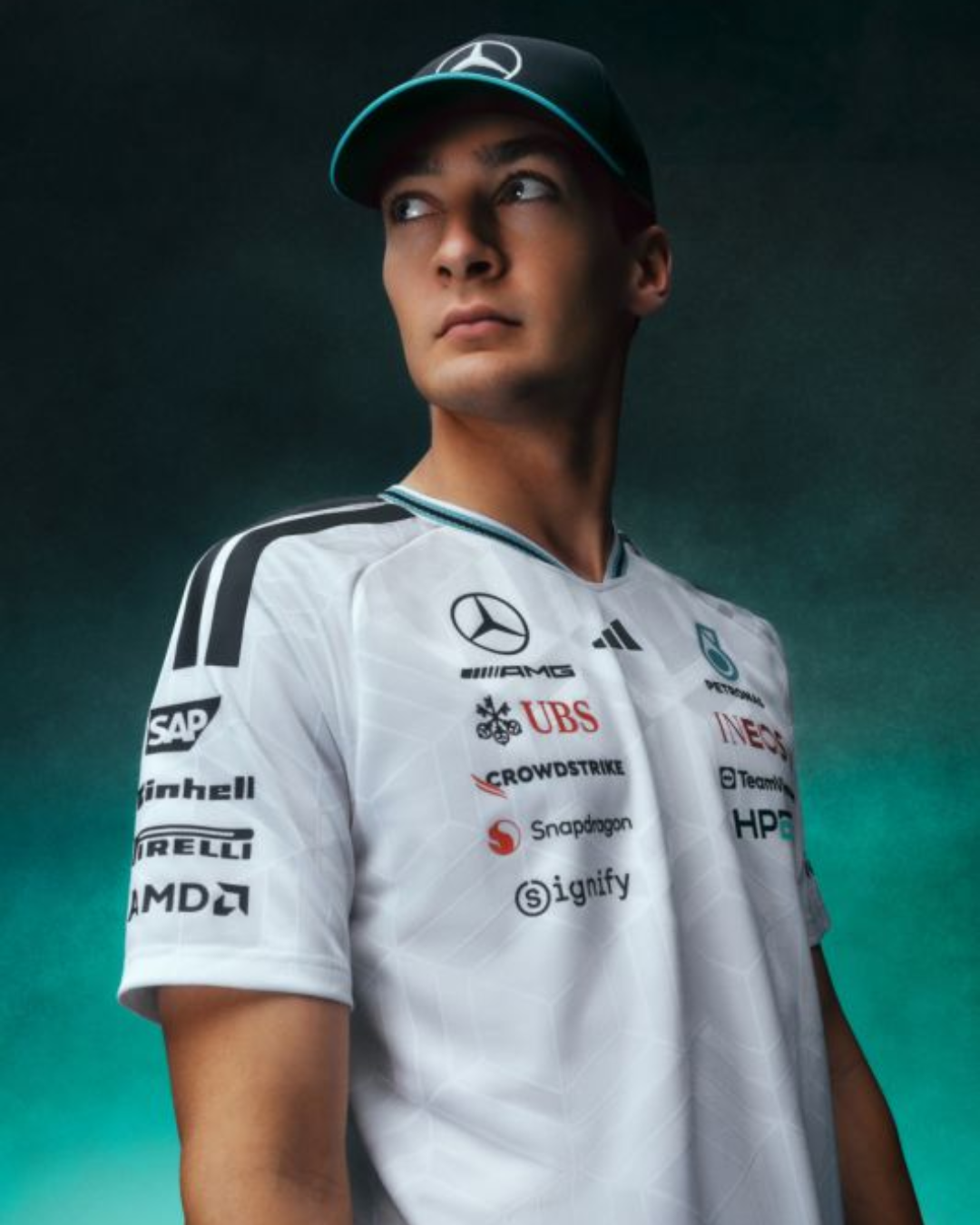 T-shirt homme, Pilote Authentic, Mercedes-AMG F1