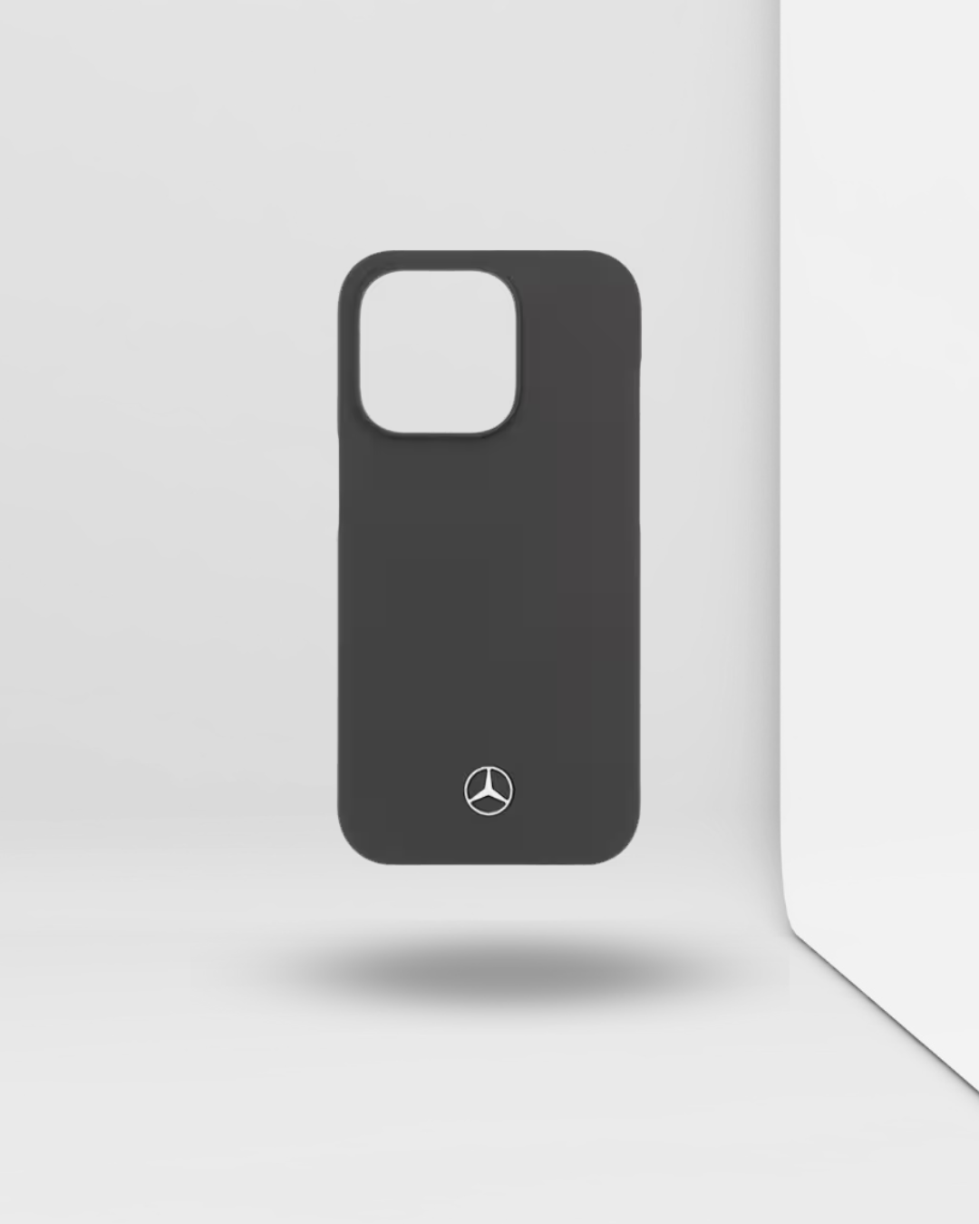 Coque Mercedes-Benz Pour IPhone 6S/7 Plus/8 Plus - Cuir, Gris Foncé, Clip Tableau De Bord, Neuf