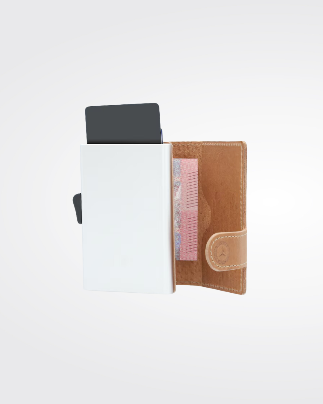 Mini porte-monnaie Cuir Cognac