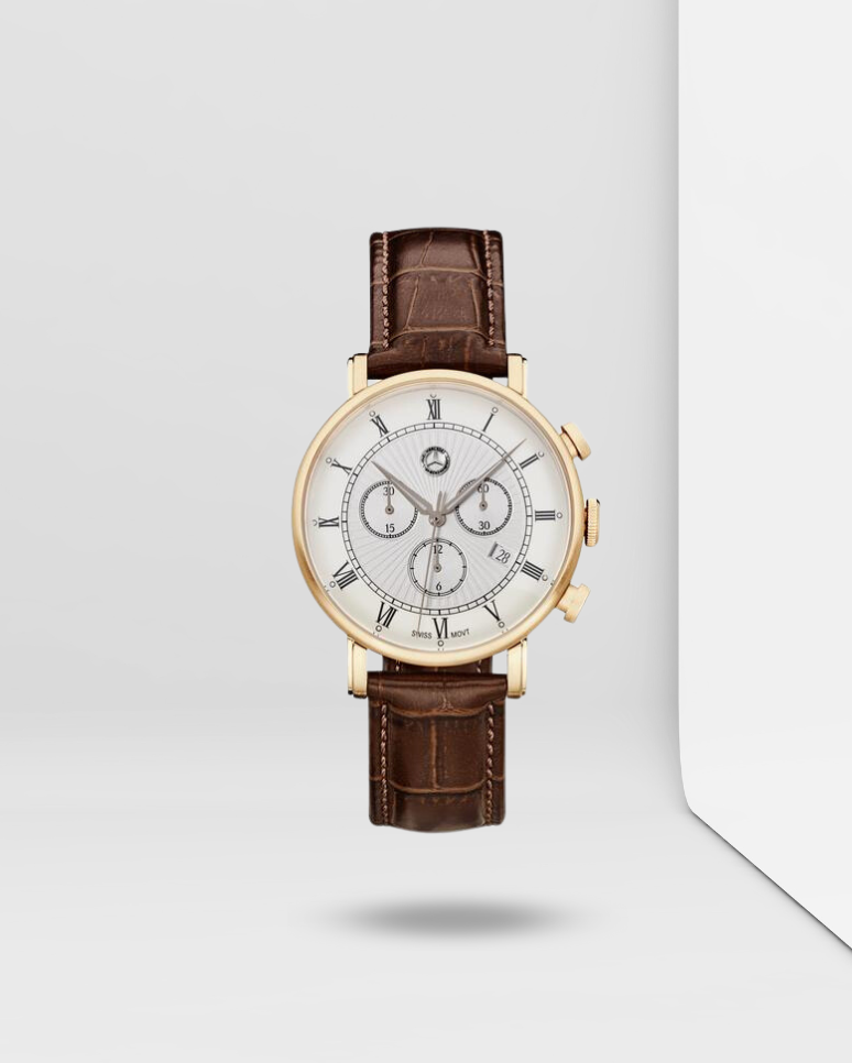 Montre-chrono homme, Retro Classic Gold