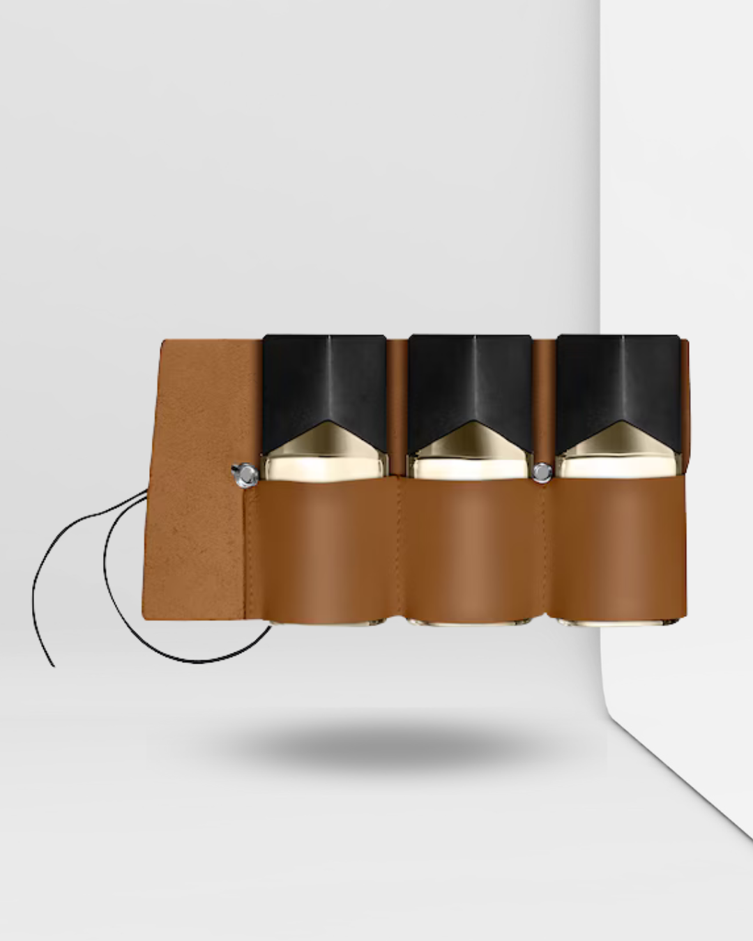 Étui en cuir, Trilogie Parfum Land Sea Air