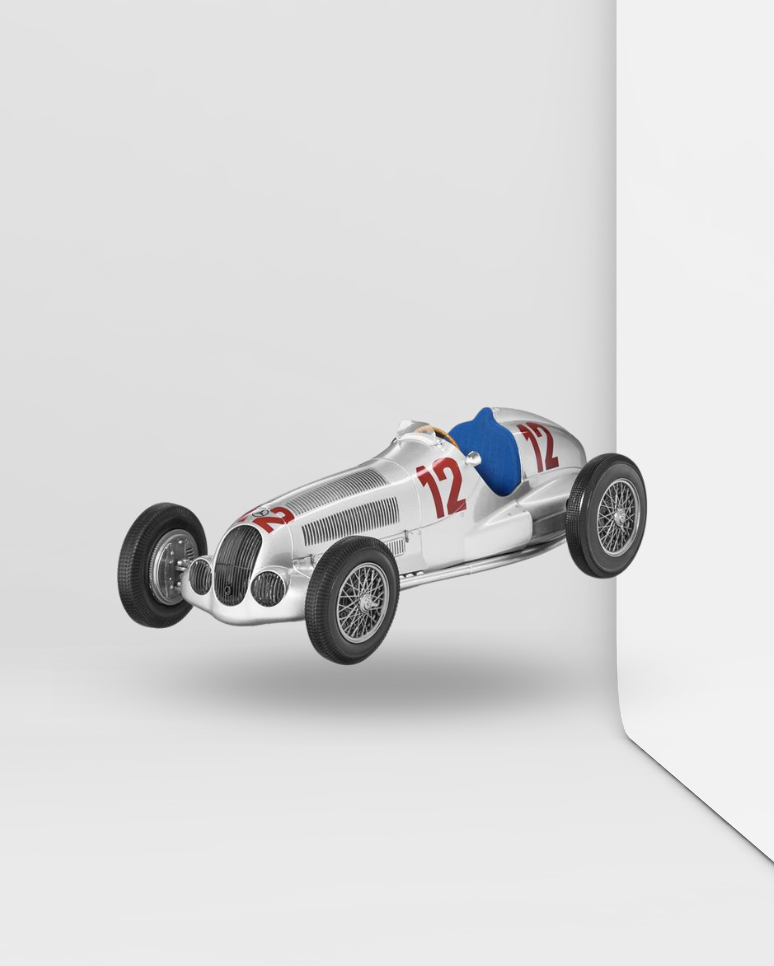 W 125 - R. Caracciola, vainqueur du Grand Prix d’Allemagne 1937
